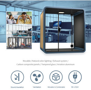 Capsula per il tempo libero pubblico per ufficio al di fuori dei cialde del telefono divano ufficio nuovo Design prefabbricato cabina insonorizzata - Product Image 4