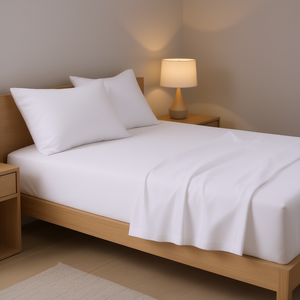 Juego de Sábanas King Size de Microfibra Blanca, Textura Suave, 4 Piezas, Ropa de Cama para el Hogar, Estilo Simple para Toda Temporada - Product Image 2