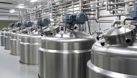 Ensemble complet de cuves de fermentation industrielle pour yaourt, machine de traitement de la laiterie