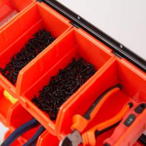 ציוד קיר פלסטיק רכוב תיבת כלי חלקי מוסך מדפים יחידה מדפים כלי פלסטיק במקרה חומרה בורג כלי אחסון - Product Image 2