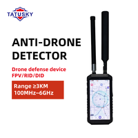 Détecteur de drones portable 100 MHz-6 GHz, scanner de signaux radio RF, équipement de détection de drones FPV sans fil pour la sécurité de l'espace aérien