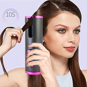 Alat penata rambut elektrik 2 dalam 1, alat pengeriting Wig bentuk putar Spiral berkualitas bagus dan pelurus suhu panas - Product Image 3