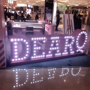 Dropshipping 2ft 3ft 4ft 5ft miễn phí đứng marquee chữ số sử dụng tổ chức sự kiện sinh nhật sẽ bạn vui vẻ tôi khổng lồ ánh sáng lên thư - Product Image 6