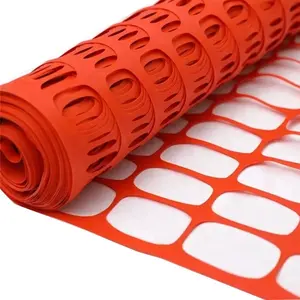 Valla de HDPE, red de seguridad de plástico naranja de 5kg para valla de seguridad de obra