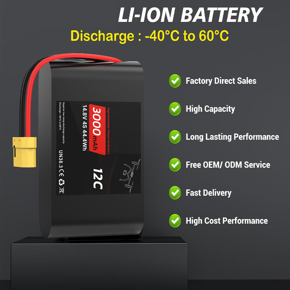 14.8V 3000mah 18650 Battery Pack - High Power RC Car Accessories