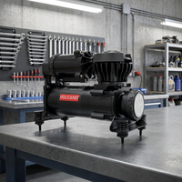 Compresseur d'air DC sans huile à piston fixe, super silencieux, robuste, avec moteur en cuivre, pour suspension pneumatique de Jeep et réservoirs d'airbag