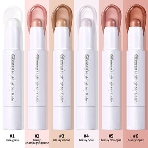 Baume illuminateur bio-verre, bâton multi-usages, nourrissant, modulable, longue durée, non collant, pour les yeux, les joues, les lèvres, le corps, cosmétiques - Product Image 2