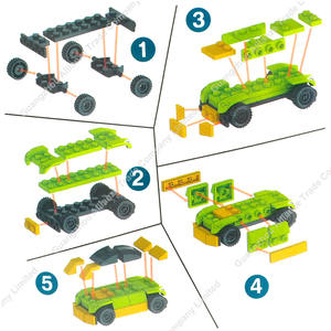 Bloques de Construcción Personalizados de la Serie de Autos, Auto Deportivo Creativo, Montacargas, Auto de Carreras Urbano, Sedán, Decoración de Escenas Urbanas, Juguete de Bloques de Construcción - Product Image 4