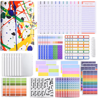 Carnet de notes/journal à spirale A4/A5 avec couverture en cuir imprimé, 6 anneaux, idéal comme cadeau – Vente chaude