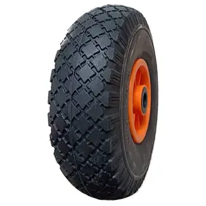 260x85 3.00-4 Rubber Wheel Tires with Air for Hand Trolley Truck Foldable Wheelbarrow Garden Wagon 300-4