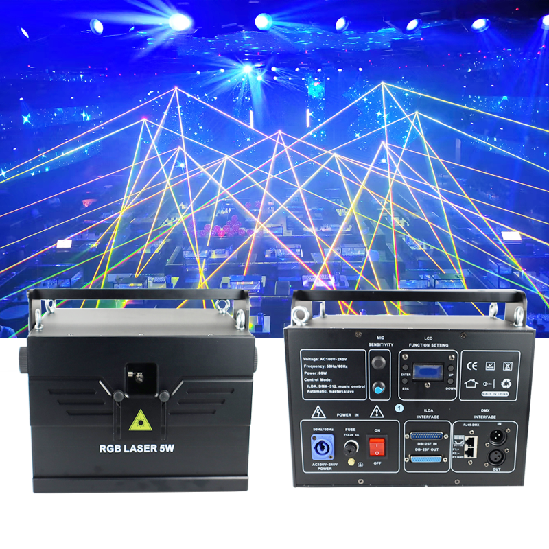 Профессиональный высококачественный светодиодный сценический свет ilda rgb laser 4 Вт анимационный проектор rgb Лазерный свет для ktv Dj club disco night club