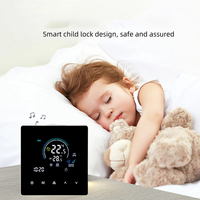 Termostato Inteligente WiFi RKHK Tuya para Calefacción por Suelo Radiante, Aire Acondicionado, Panel Táctil de Pared, Controlador de Ventilador de 3 Velocidades