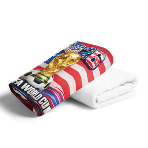 Serviettes <span class=keywords><strong>de</strong></span> plage drapeau national prêtes à être expédiées et personnalisées – Serviettes <span class=keywords><strong>de</strong></span> <span class=keywords><strong>bain</strong></span> en gros pour le match <span class=keywords><strong>de</strong></span> football USA-Canada-Mexique 2026 – OEM - Product Image 6