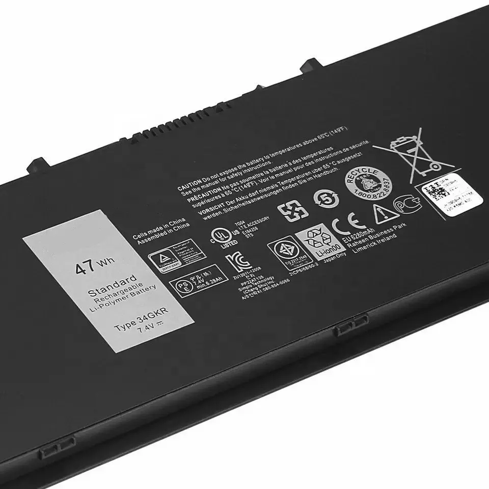 MYIYAE batteries 7.4V 6300mAh 34GKR laptop battery for Latitude 14 7000 E7440 E7450 E7420 7450 Battery Ultrabook 7000