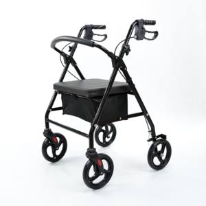 <span class=keywords><strong>Aide</strong></span> à la marche pliable et légère réglable Q235 pour adultes et personnes âgées, déambulateur avec siège - Product Image 1