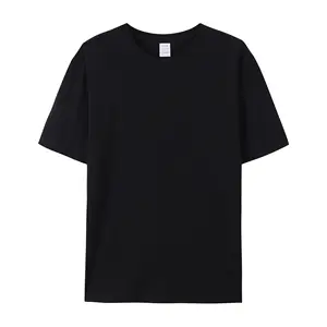 180GSM Pure Heavy Cotton Custom Blank T-Shirt für Männer Unisex Custom Printing Stickerei Herren Plain T-Shirts