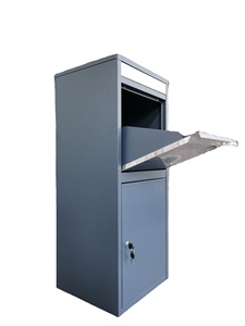 Boîte à colis en métal durable, boîte à colis en acier inoxydable, boîte à courrier en acier de <span class=keywords><strong>grande</strong></span> taille à poser au sol, boîte à courrier extérieure - Product Image 3