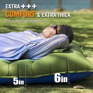 Matelas de <span class=keywords><strong>camping</strong></span> ultraléger pour l'extérieur, en TPU imperméable, gonflable, matelas auto-gonflant avec oreiller pour le <span class=keywords><strong>camping</strong></span>, la voiture - Product Image 4