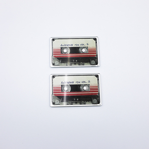 Imán Magnético para Auto con Forma de Cinta de Audio Vintage, Logotipo de Empresa Impreso, Papel Magnético Suave, Imán Personalizado para Auto - Product Image 1