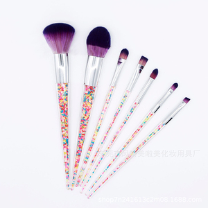 2019 <span class=keywords><strong>Amazon</strong></span> Vente Chaude De Haute Qualité Saupoudrer Coloré 7pcs <span class=keywords><strong>Fard</strong></span> <span class=keywords><strong>À</strong></span> Paupières Make up Brush Set Logo - Product Image 6