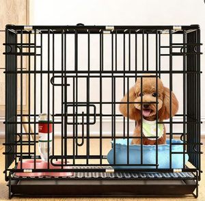 Jaula Comercial Apilable para Cría de Perros con Bandeja Frontal Extraíble para Granja de Mascotas, Jaula para Perros con Bandeja de Fácil Limpieza para Animales Pequeños - Product Image 2