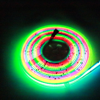 Bande lumineuse LED Dream Color RGBIC DC12V 432 LED 10MM 8W, bande LED COB adressable, éclairage en corde RGB programmable