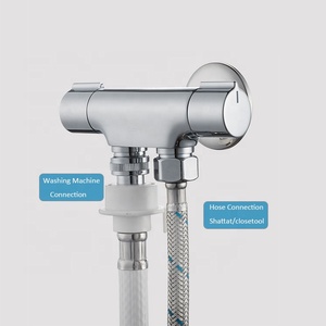 Роскошная ванная комната Toliet <span class=keywords><strong>Shattaf</strong></span> 3-ходовой угловой клапан с двойным переключателем - Product Image 6