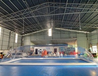Bâche de piscine gonflable personnalisée, bulle géante pour piscines, à air transparent