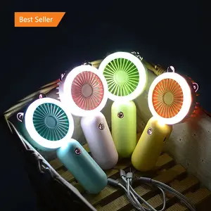 USB Mini Handheld Fan Portable Student Office 1 Speed Adjustment Outdoor Wind Powerful Small Quiet Air Cooling Fans For Outdoors