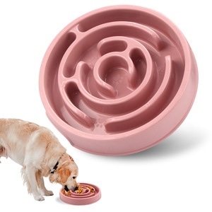 Bol d'alimentation lent antidérapant portable pour animaux de compagnie, sans déversement, pour chats et chiens, intérieur et extérieur - Product Image 2