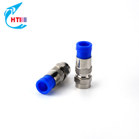 Conector F de compresión para extremos de cable coaxial RG6