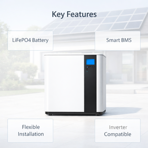 51.2V 리튬인산철(LiFePO4) 벽걸이형 가정용 에너지 저장 배터리 10.24kWh 14.34kWh 16.08kWh 태양광 시스템용 - Product Image 3