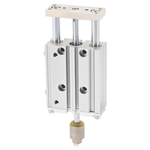 Cilindro de Tres Ejes con Carrera Ajustable TCMJ16X50 con Varilla Guía, Serie de Cilindros con Cuerpo de Aluminio - Product Image 1