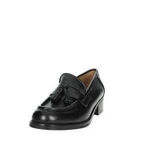 Mocasines de Mujer Veni, Zapatos de Vestir de Tacón Bajo con Detalle de Borla, de Cuero Negro - Product Image 6
