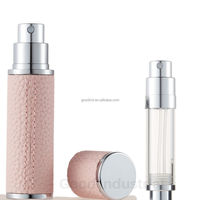 Mini flacon pulvérisateur de parfum portable en verre, vide, rechargeable, avec pompe, estampage à chaud, 5 ml, diffuseur rectangulaire