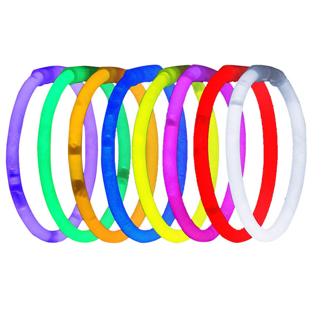 Christmas Halloween Party Decorations Plastic Bracelets Necklaces Glow in Dark Light up Props Led Light Sticks