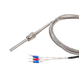 Capteur RTD M6 M8 <span class=keywords><strong>PT100</strong></span> à visser industriel de haute précision Sonde de température PT1000 à <span class=keywords><strong>3</strong></span> <span class=keywords><strong>fils</strong></span> avec longueur de câble personnalisable - Product Image 2