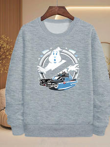 Felpa con Stampa Auto per Uomo, Pullover Autunno-Inverno Ampio e Versatile, Top Sportivo Americano di Alta Gamma - Product Image 1