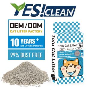 Litière pour chat biodégradable et jetable dans les toilettes, à base de tofu broyé, avec contrôle des odeurs et formule sans poussière - Product Image 1