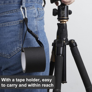Cinta de gaffer de grado profesional gris de alta resistencia No reflectante Sin residuos Cinta de gaffer autoadhesiva para rasgar la mano - Product Image 5