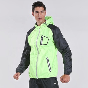 Abbigliamento da <span class=keywords><strong>Sauna</strong></span> Taglie Forti con Logo Personalizzato, Cardigan con Zip, Tuta Sportiva da Uomo <span class=keywords><strong>per</strong></span> Fitness, Corsa, Palestra, Boxe, Abbigliamento Dimagrante - Product Image 5