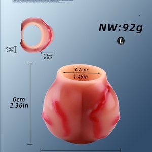 CITYFUN Realistic Dog Knot Cock <b>Ring</b> Penis Enlargement Delay Ejaculation <b>Couples</b> Sex Stimulation Enhancer Cock <b>Ring</b> for Men - Product Image 2