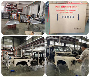 Accessoires de carrosserie, pièces de voiture, pick-up 4WD <span class=keywords><strong>Puma</strong></span> Style capot avant, couvercle de panneau pour Land Rover Defender 90 110 130 - Product Image 3