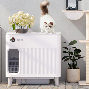 Caja de arena automática para gatos con control de aplicación, caja de arena autolimpiante WIFI sin olores, inodoro para mascotas, caja de arena de capacidad Extra grande - Product Image 1