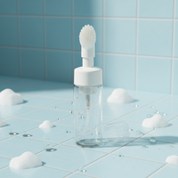 Bouteille en plastique PET avec pompe à mousse en silicone, 100 ml, 120 ml, 150 ml, 200 ml, pour mousse nettoyante
