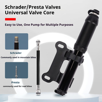 Pompe à air pour vélo en alliage de haute qualité, mini pompe à main portable pour pneus de vélo, pompe à air CO2 pratique