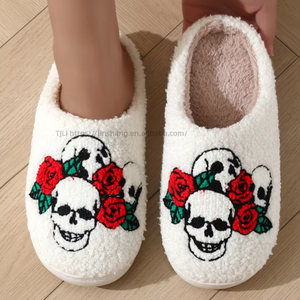 Wholesale Customized Indoor Soft Winter Plush Home for <b>Slippers</b> Comfortable Logo New Fruit Design Good Quality for Spring Season - Product Image 1