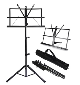 Soporte de música 2 en 1 Soporte de <span class=keywords><strong>partituras</strong></span> plegable de doble uso Soporte de libro de escritorio Portátil y ligero - Product Image 1