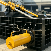 Mesin Baler Hidrolik Otomatis untuk Logam Bekas Industri Tipe Horizontal, Peralatan Pemadat dan Penggulung Besi, Tembaga, Aluminium Bekas