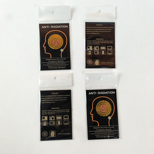 Autocollant de protection <span class=keywords><strong>quantique</strong></span> Ecamaz 24K Or Mandala pour téléphone portable, anti-rayonnement EMF pour appareils électroniques disponible - Product Image 2